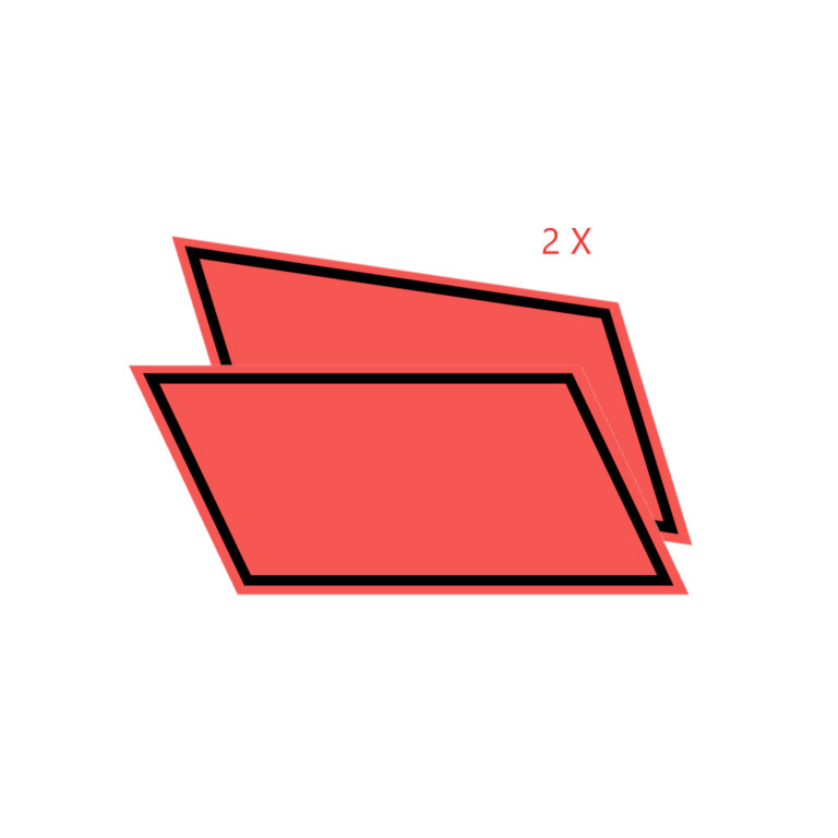 COPPIA ADESIVI TRASPORTO CONTO PROPRIO