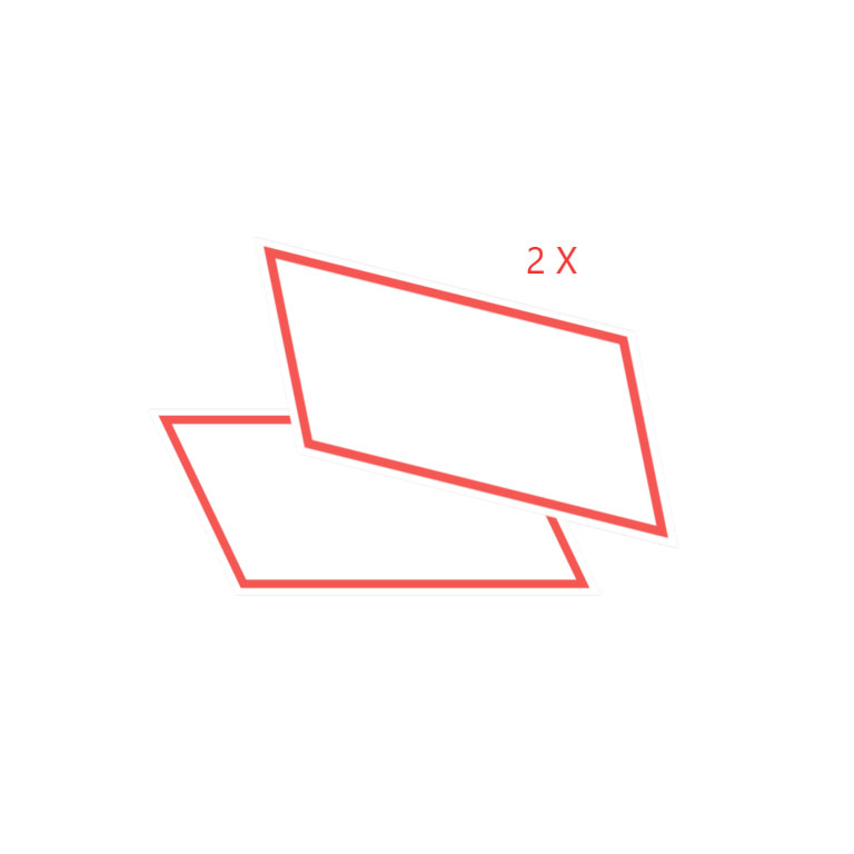 COPPIA ADESIVI TRASPORTO CONTO TERZI