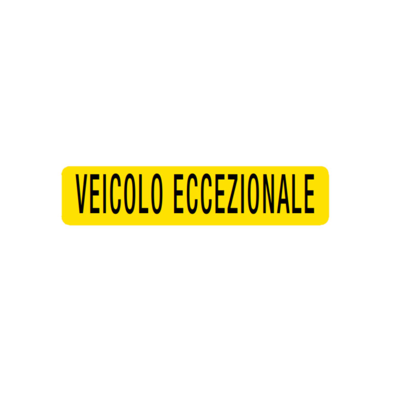 PANNELLO ''VEICOLO ECCEZIONALè'