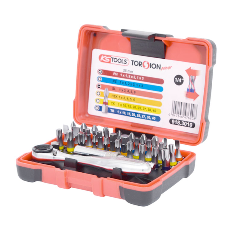 ASTUCCIO INSERTI 1/4'' TORSIONE-POWER - 32PZ