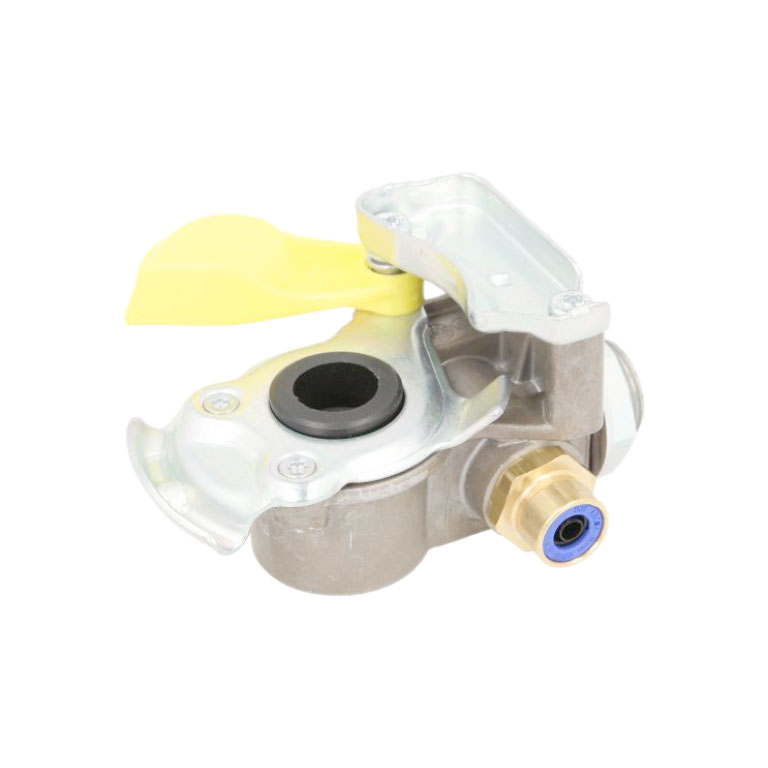 GIUNTO GIALLO con filtro, senza valvola e ingresso laterale