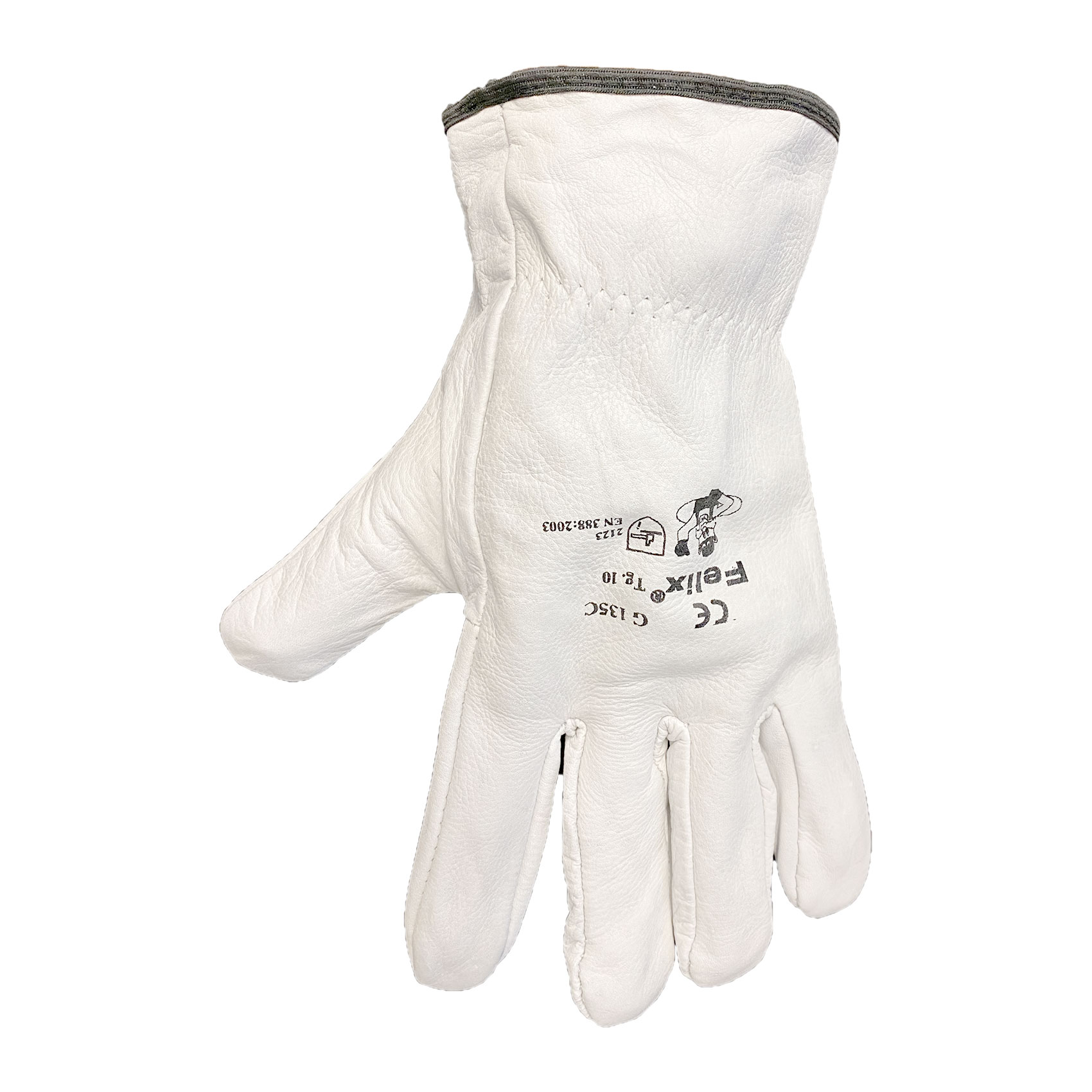 GUANTI TUTTOFIORE IN PELLE NAPPA GRIGIO