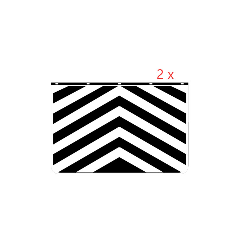 COPPIA PARASPRUZZI ZEBRATO