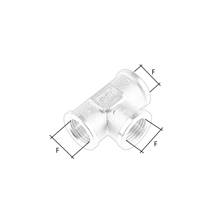 RACCORDO ADATTATORE DI CONGIUNZIONE A 3 VIE - immagine 2