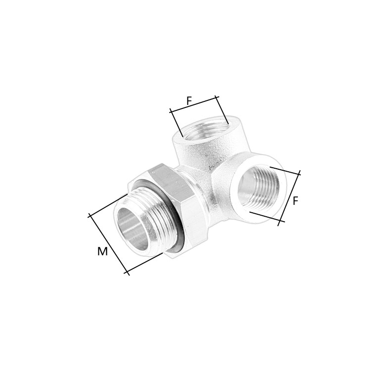 RACCORDO DI CONGIUNZIONE M-F ORIENTABILE A 3 VIE - immagine 2