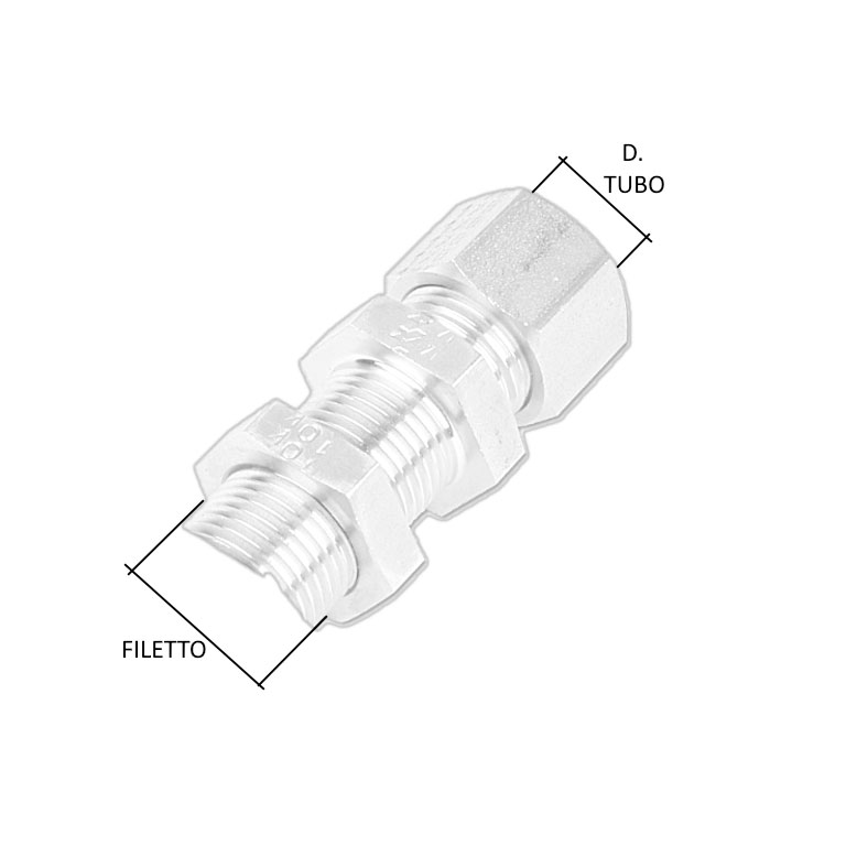 RACCORDO PASSAPARETE A OGIVA - MASCHIO - immagine 3