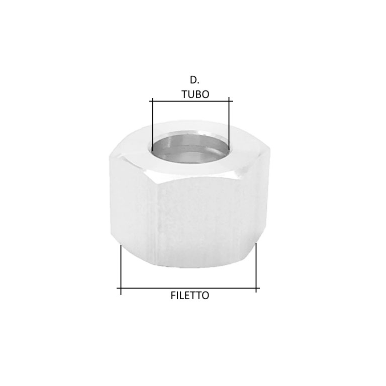 DADO DI SERRAGGIO PER RACCORDO A OGIVA - immagine 2