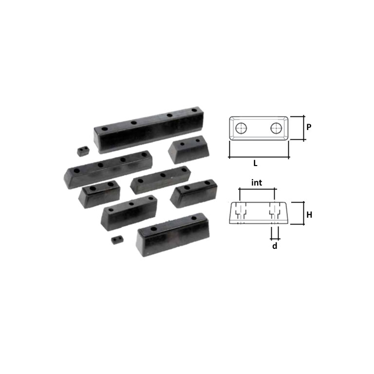 TAMPONE PARACOLPO RETTANGOLARE