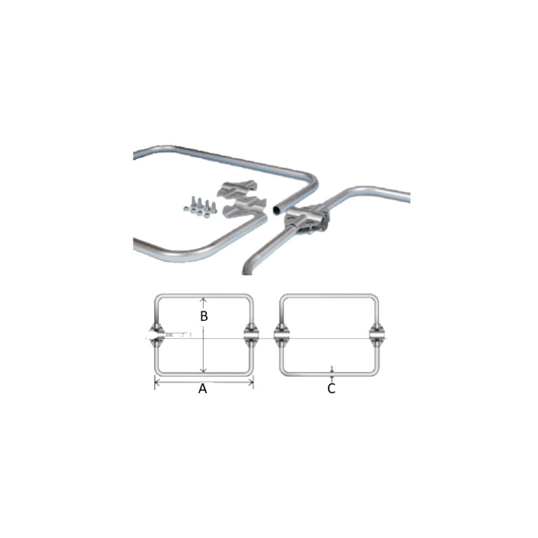 SET TUBI PER ASTA TONDA A CREMAGLIERA