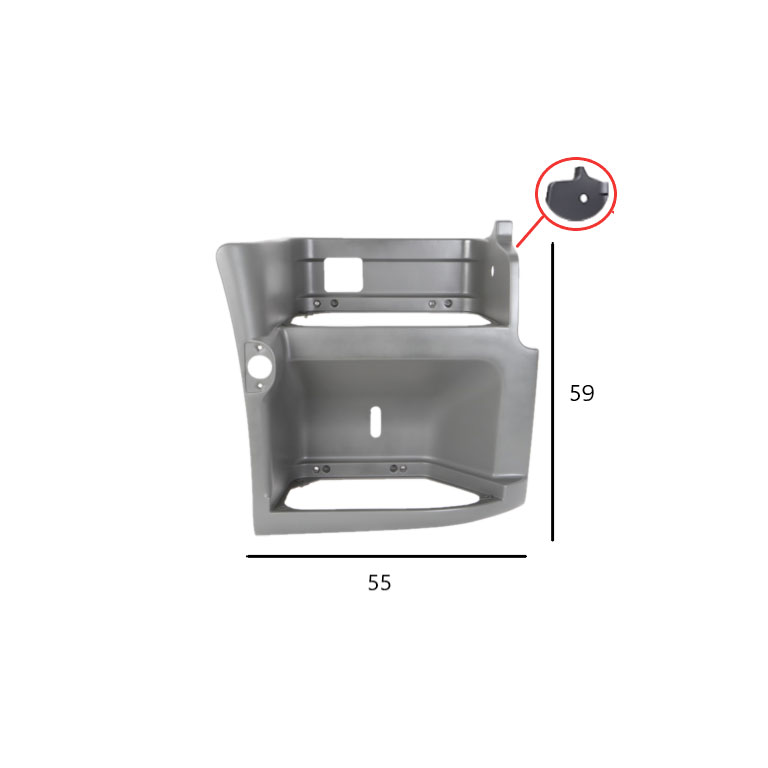 PEDANA salita DX - GRIGIO (RAL 7021) - RENAULT - RVI
