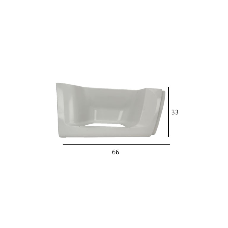 PEDANA salita DX - BIANCO (M8870) - DAF