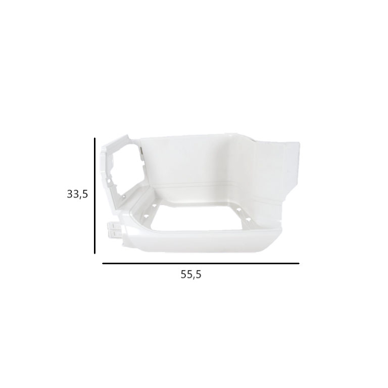 PEDANA salita SX - BIANCO (M8870) - DAF