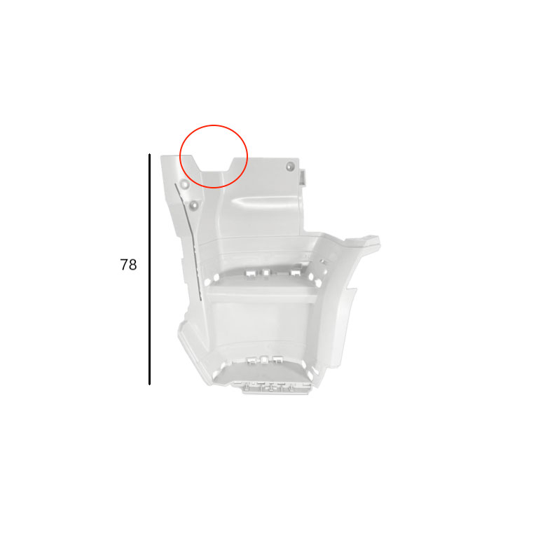 PEDANA salita SX - BIANCO - DAF