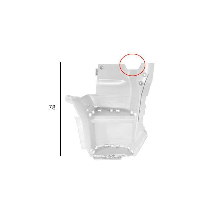 PEDANA salita DX - BIANCO - DAF