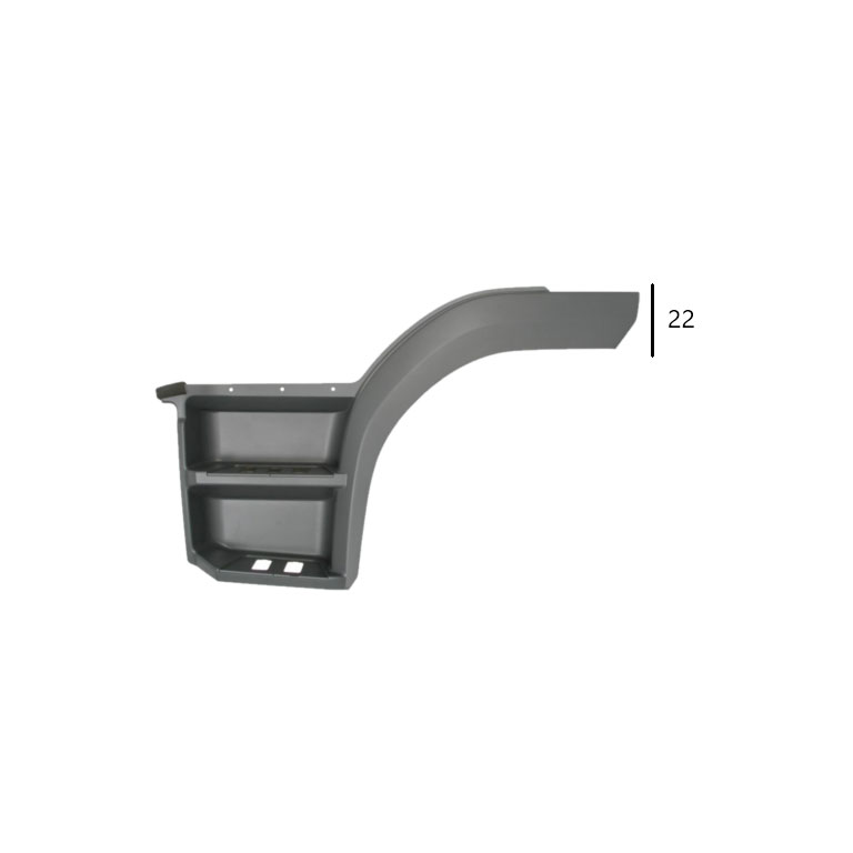 PEDANA parafango SX - GRIGIO - MERCEDES