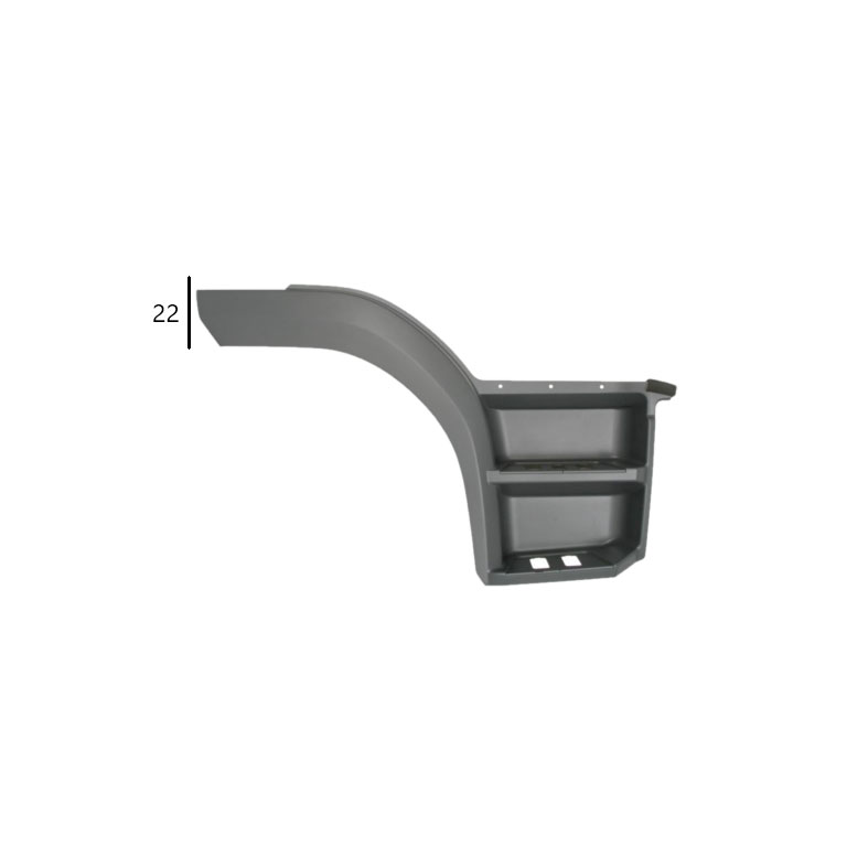 PEDANA parafango DX - GRIGIO - MERCEDES