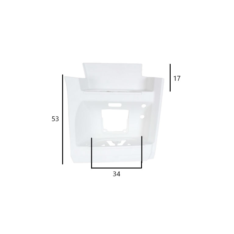 PEDANA salita DX - BIANCO (RAL 9147) - MERCEDES