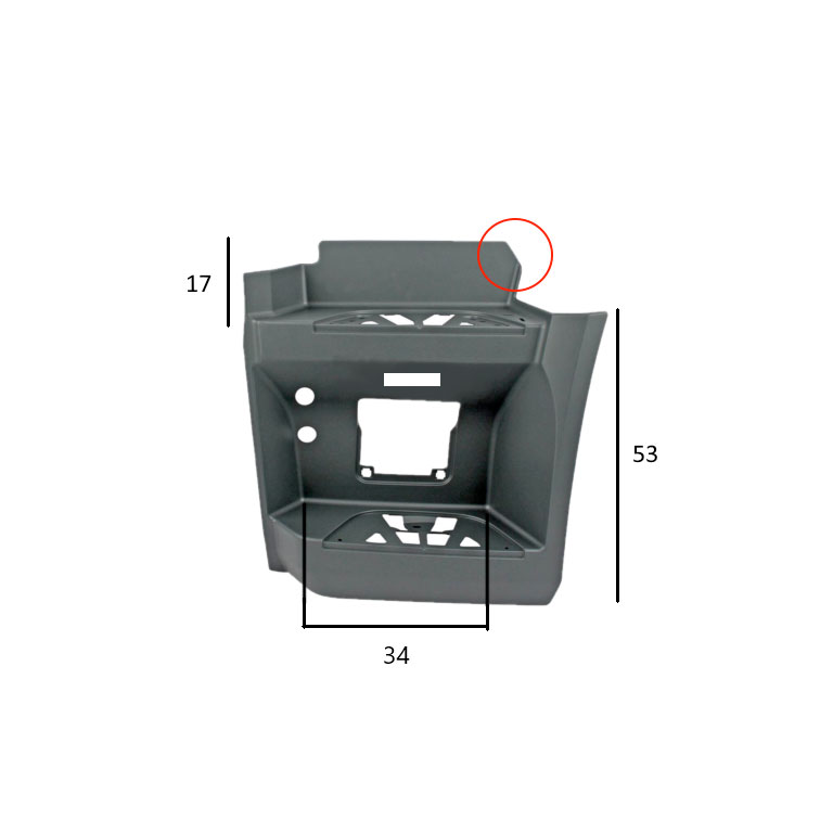 PEDANA salita SX - GRIGIO - MERCEDES