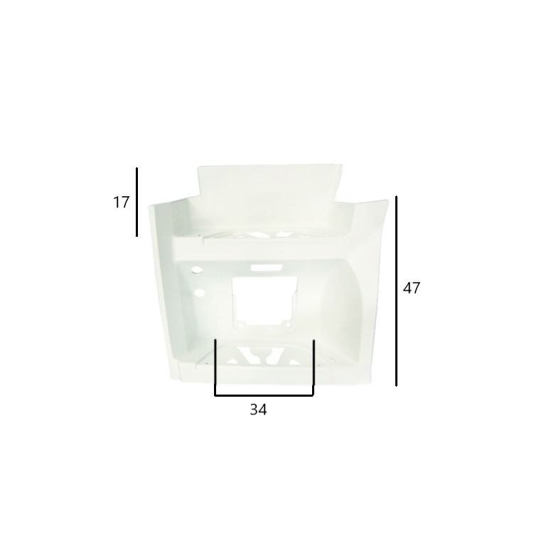 PEDANA salita SX - BIANCO (RAL 9147) - MERCEDES