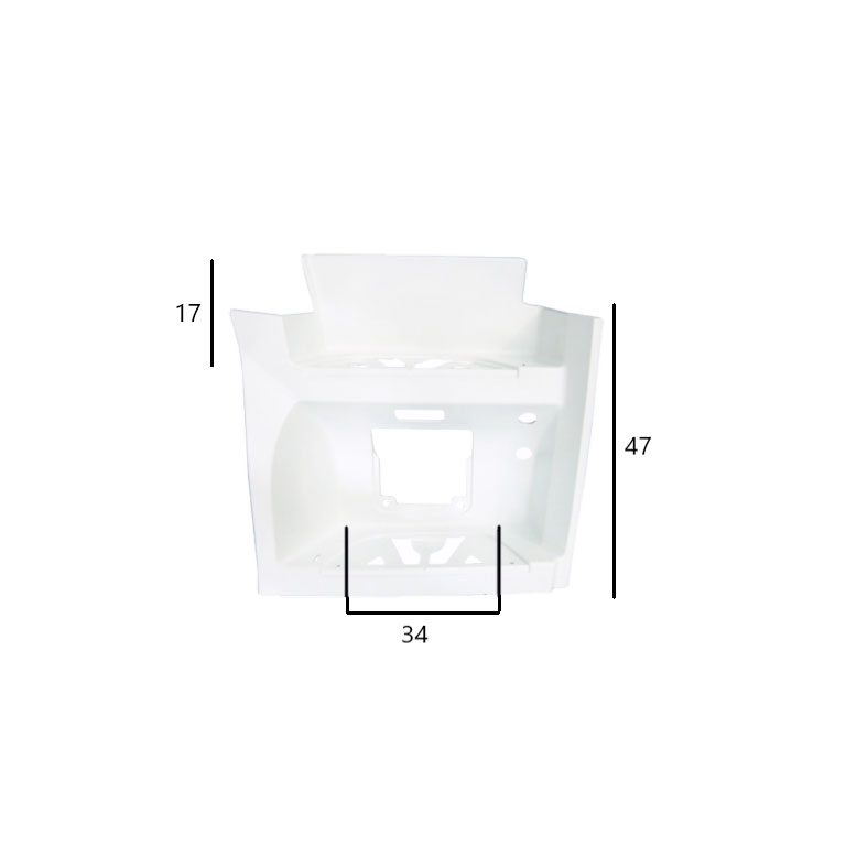 PEDANA salita DX - BIANCO (RAL 9147) - MERCEDES