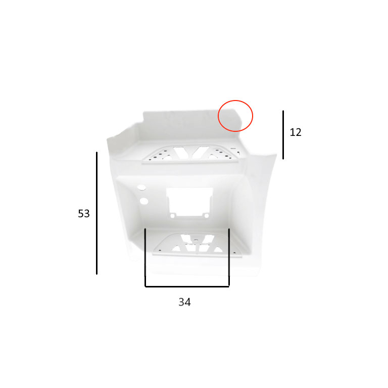 PEDANA salita SX - BIANCO (RAL 9147) - MERCEDES
