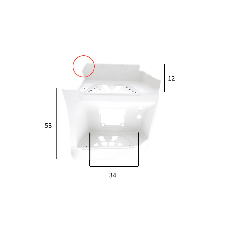 PEDANA salita DX - BIANCO (RAL 9147) - MERCEDES