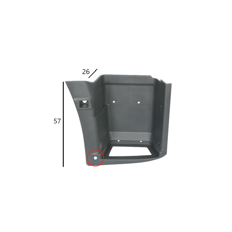 PEDANA salita DX - GRIGIO (IC288) - IVECO