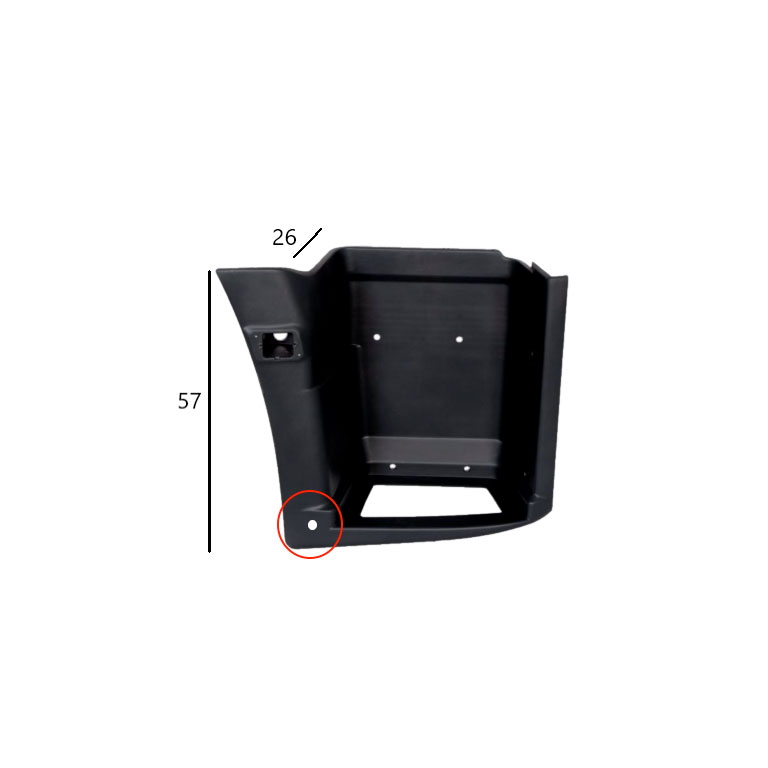 PEDANA salita DX - NERO - IVECO