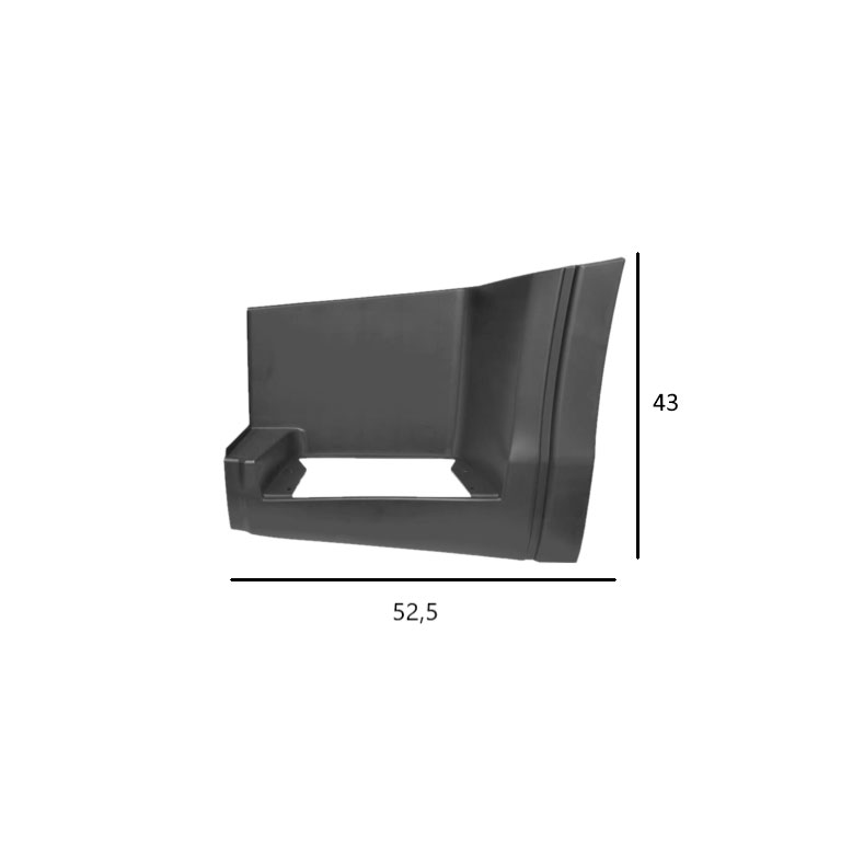 PEDANA salita SX - NERO - IVECO