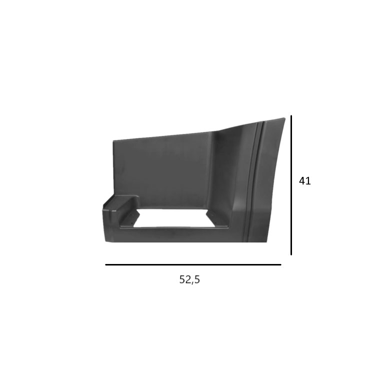 PEDANA salita SX - NERO - IVECO