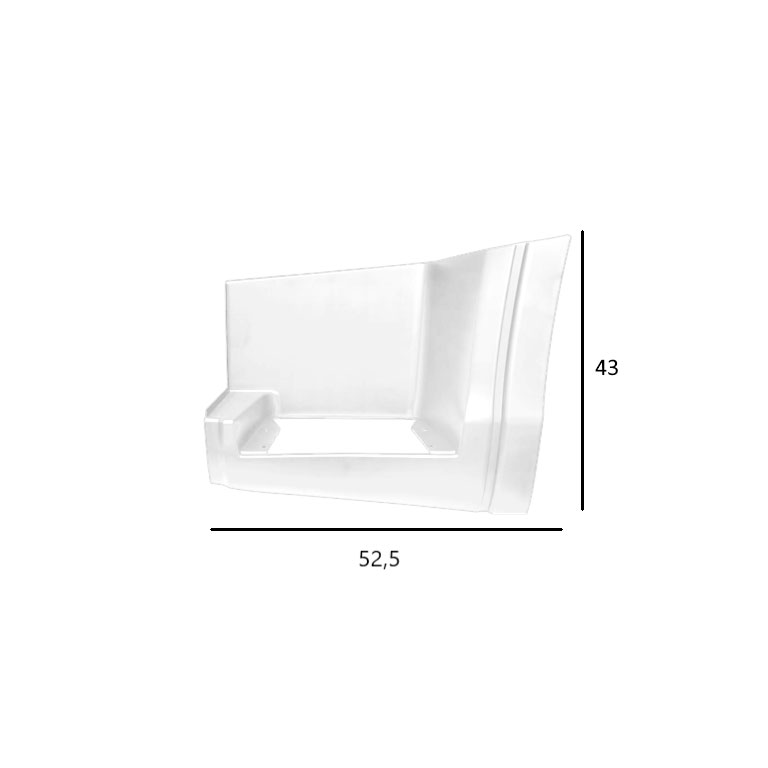 PEDANA salita SX - BIANCO (IC194) - IVECO