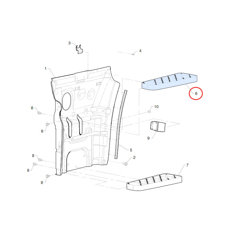 GRIGLIA pedana SUPERIORE DX-SX - SCANIA - immagine 2