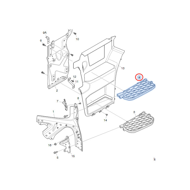 GRIGLIA pedana DX-SX - SCANIA - immagine 2