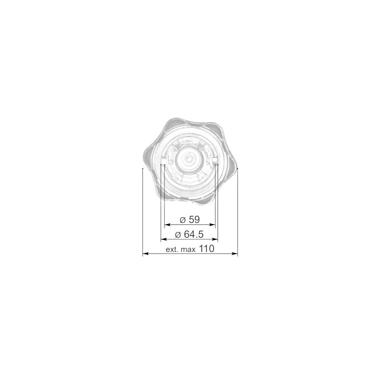 TAPPO SERBATOIO CARBURANTE D.60 mm - immagine 2