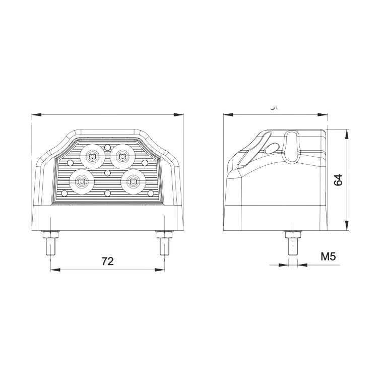 LUCE TARGA LED DX-SX - immagine 3