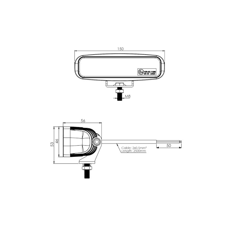 LUCE DA LAVORO A LED - 1400 LUMEN - immagine 2