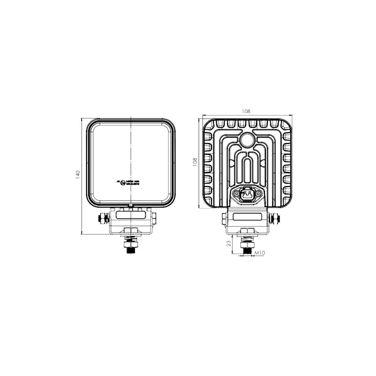 LUCE DA LAVORO A LED - 8300/3400 LUMEN - omologato retromarcia - immagine 2