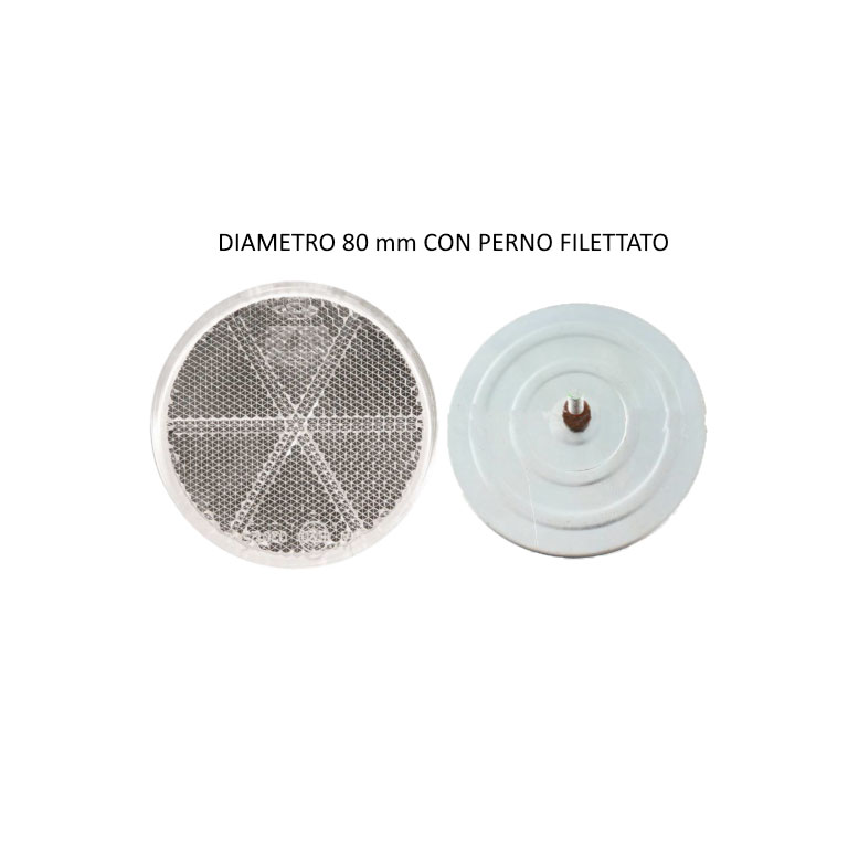 CATADIOTTRO / CATARIFRANGENTE ROTONDO BIANCO