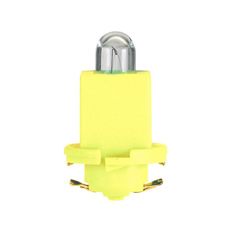 LAMPADA base in plastica GIALLA - 12V