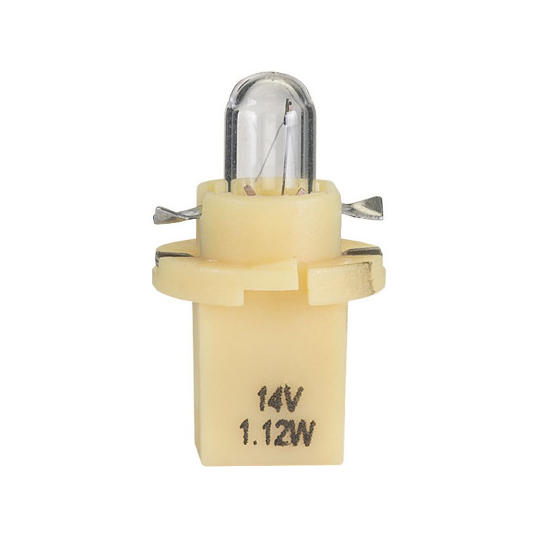 LAMPADA base in plastica GIALLA - 12V