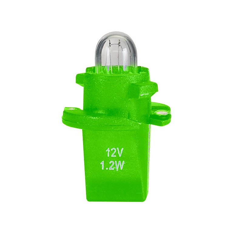 LAMPADA base in plastica VERDE CHIARO - 12V