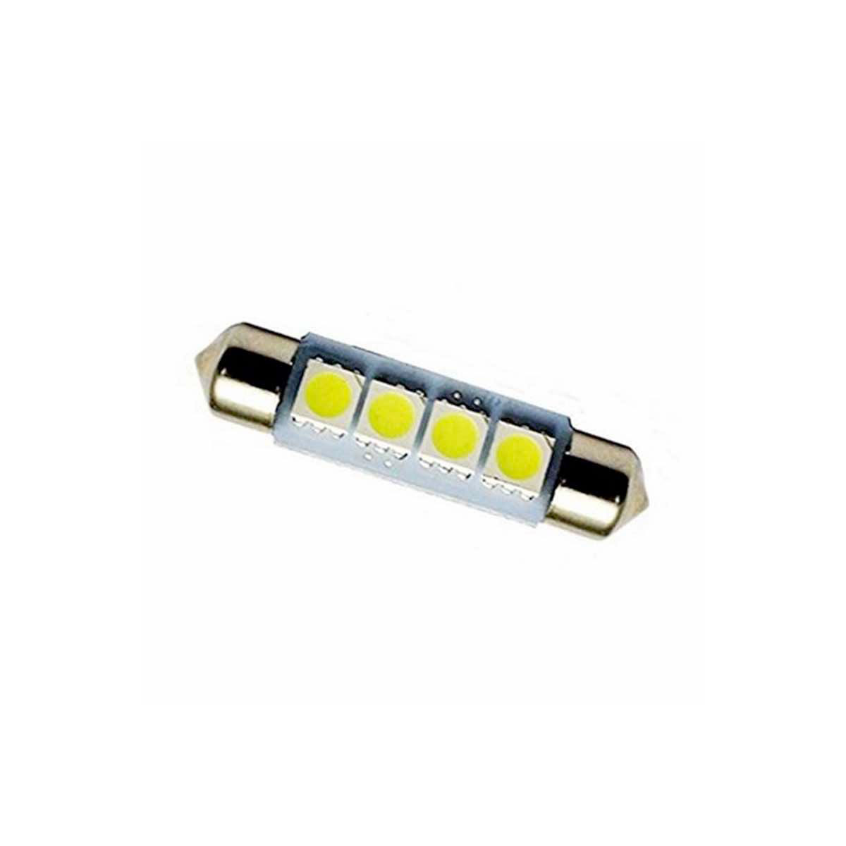 KIT LAMPADE LED Ausiliaria - C5W-12x36 mm - 3 led - 12V - (2 PZ)