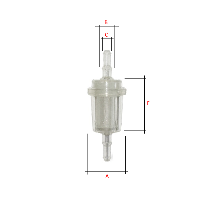 PREFILTRO GASOLIO DIRITTO Tubo D.int 6/8mm - immagine 2