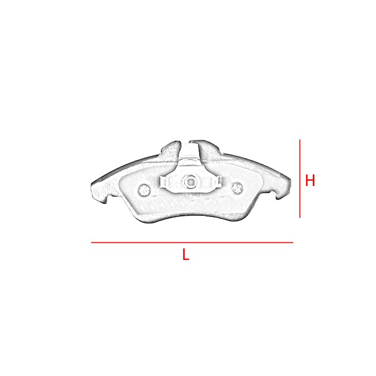 KIT PASTIGLIE FRENO per MERCEDES • - immagine 2