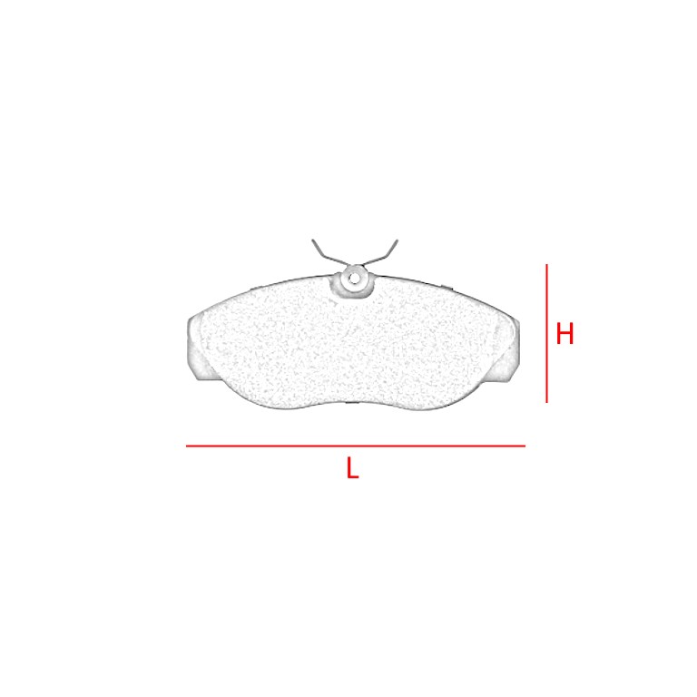 KIT PASTIGLIE FRENO per CITROEN / FIAT • - immagine 2