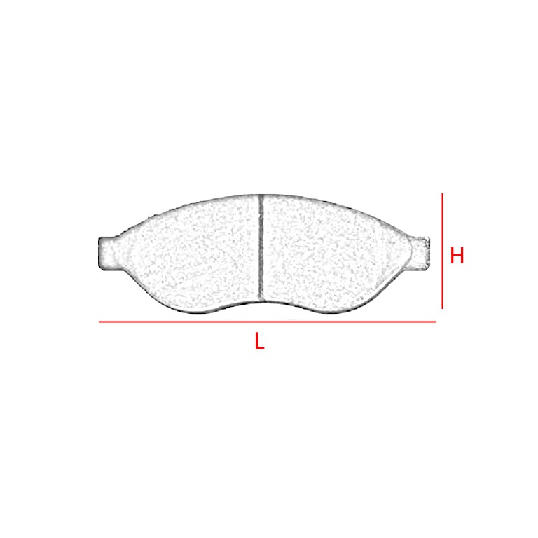 KIT PASTIGLIE FRENO per CITROEN / PEUGEOT / FIAT / OPEL • - immagine 2