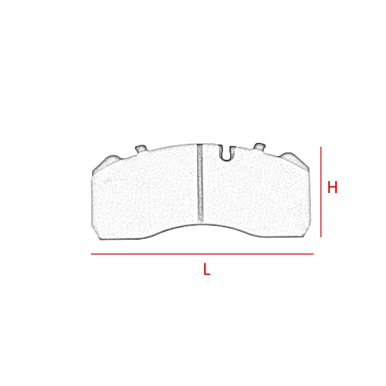 KIT PASTIGLIE FRENO per DAF / IVECO / MAN / MERCEDES / RENAULT • - immagine 2