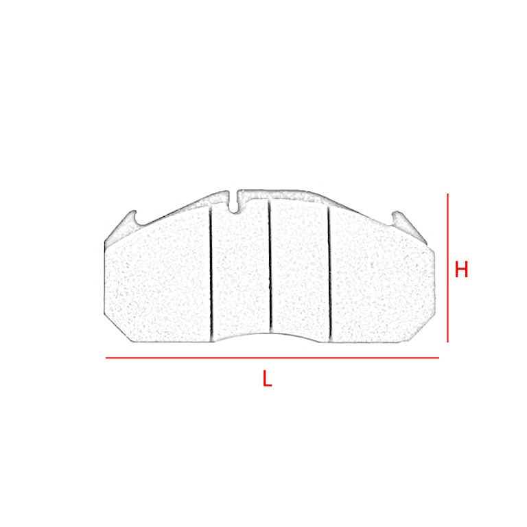 KIT PASTIGLIE FRENO per MAN / RENAULT / VAN HOOL • - immagine 2