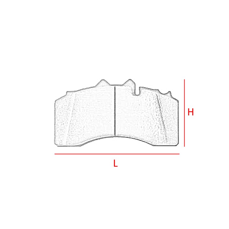 KIT PASTIGLIE FRENO per BPW • - immagine 2