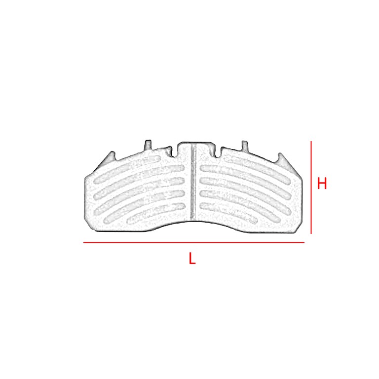 KIT PASTIGLIE FRENO per FORD / MERCEDES / RENAULT / VOLVO / MERITOR / ROR • - immagine 2